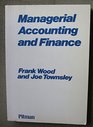 Managerial Accounting and Finance