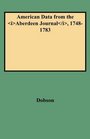 American Data from the Aberdeen Journal, 1748-1783