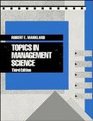 Topics in Management Science 3rd Edition