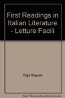 First Readings in Italian Literature  Letture Facili