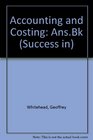 Accounting and Costing AnsBk