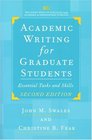 Academic Writing for Graduate Students Second Edition  Essential Tasks and Skills