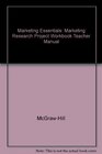 Marketing Research Project Workbook Teacher Manual Glencoe Marketing Essentials 3rd Edition 2002