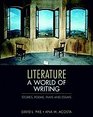 Literature A World of Writing Stories Poems Plays and Essays with MyLiteratureLab