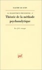 Theorie de la methode psychanalytique
