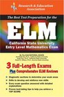 ELM   The Best Test Prep for the Entry Level Mathematics Exam