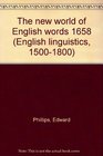 The new world of English words 1658