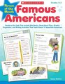 Person of the Month Famous Americans ReadytoGo Units That Include MiniBooks ReadAloud Plays Graphic Organizers and Writing Activities That Teach About 12 Important Americans