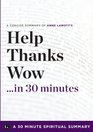 Help Thanks Wow The Three Essential Prayers by Anne Lamott