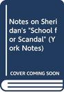 Notes on The School for Scandal