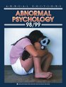 Annual Editions Abnormal Psychology 98/99