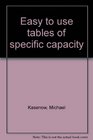 Easy to use tables of specific capacity