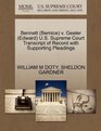 Bennett  v Geeler  US Supreme Court Transcript of Record with Supporting Pleadings