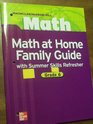 Math at Home Family Guide with Summer Skills Refresher