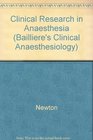Clinical Research in Anaesthesia