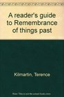 A reader's guide to Remembrance of things past