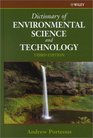 Dictionary of Environmental Science and Technology 3rd Edition