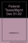 Federal Taxes and Management Decisions 199192