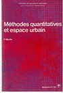Methodes quantitatives et espace urbain
