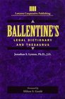 Ballentine's Legal Dictionary/Thesaurus