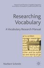 Researching Vocabulary A Vocabulary Research Manual