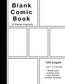 Blank Comic Book 120 pages 7 panel Large  inches White Paper Draw your own Comics