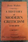 Wellek Hist Modern Criticism Volume
