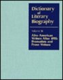 Dictionary of Literary Biography AfroAmerican Writers after 1955