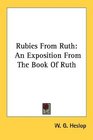 Rubies From Ruth An Exposition From The Book Of Ruth