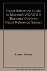 Rapid Reference Guide to Microsoft Word 50