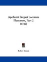 Apollonii Pergaei Locorum Planorum Part 2