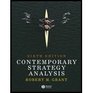 Contemporary Strategy Analysis Concepts Techniques Applications with Cases Set