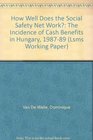 How Well Does the Social Safety Net Work The Incidence of Cash Benefits in Hungary 198789