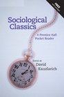 Sociological Classics  A Prentice Hall Pocket Reader