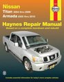 Haynes Repair Manual: Nissan Titan models 2004-2009 and Armada 2005-2010