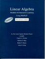 Linear Algebra Modules for Interative Learning Using Maple  Preliminary Version  Updated