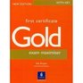 First Certificate Gold Exam Maximiser with Key