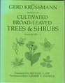 Manual of Cultivated BroadLeaved Trees and Shrubs PruZ