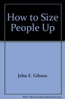 How to Size People Up
