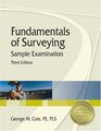 Fundamentals of Surveying Sample Examination Third Edition