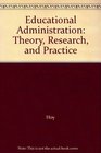 Educational Administration Theory Research and Practice