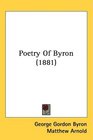 Poetry Of Byron