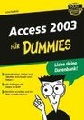 Access 2003 Fur Dummies
