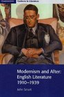 Modernism and After English Literature 19101939