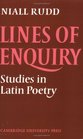 Lines of Enquiry Studies in Latin Poetry