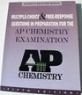 Multiplechoice and Free Response Questions In Preparation for AP Chemistry Exam