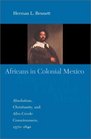 Africans in Colonial Mexico Absolutism Christianity and AfroCreole Consciousness 15701640