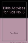 Bible Activities for Kids No 6