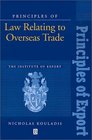 Principles of Law Relating to Overseas Trade