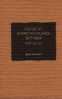 Poetry by American Women 19751989 A Bibliography